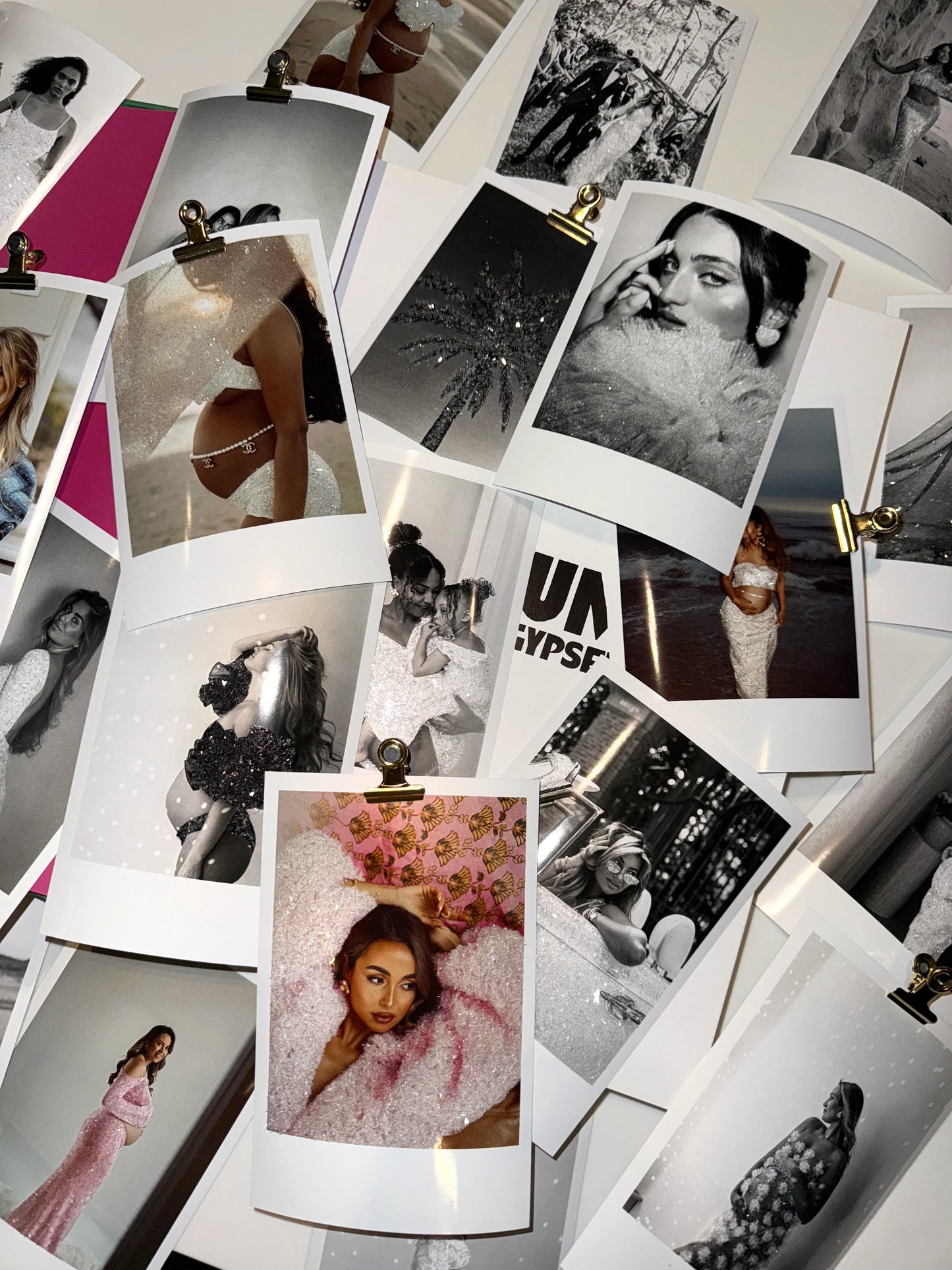 Polaroid inspired glossy Glitter print 10x15