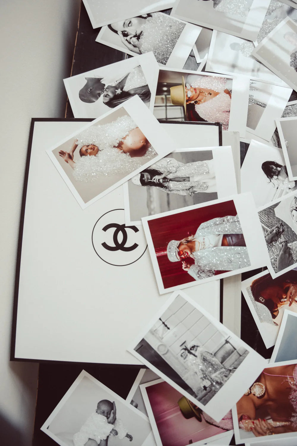 Polaroid inspired glossy Glitter print 10x15