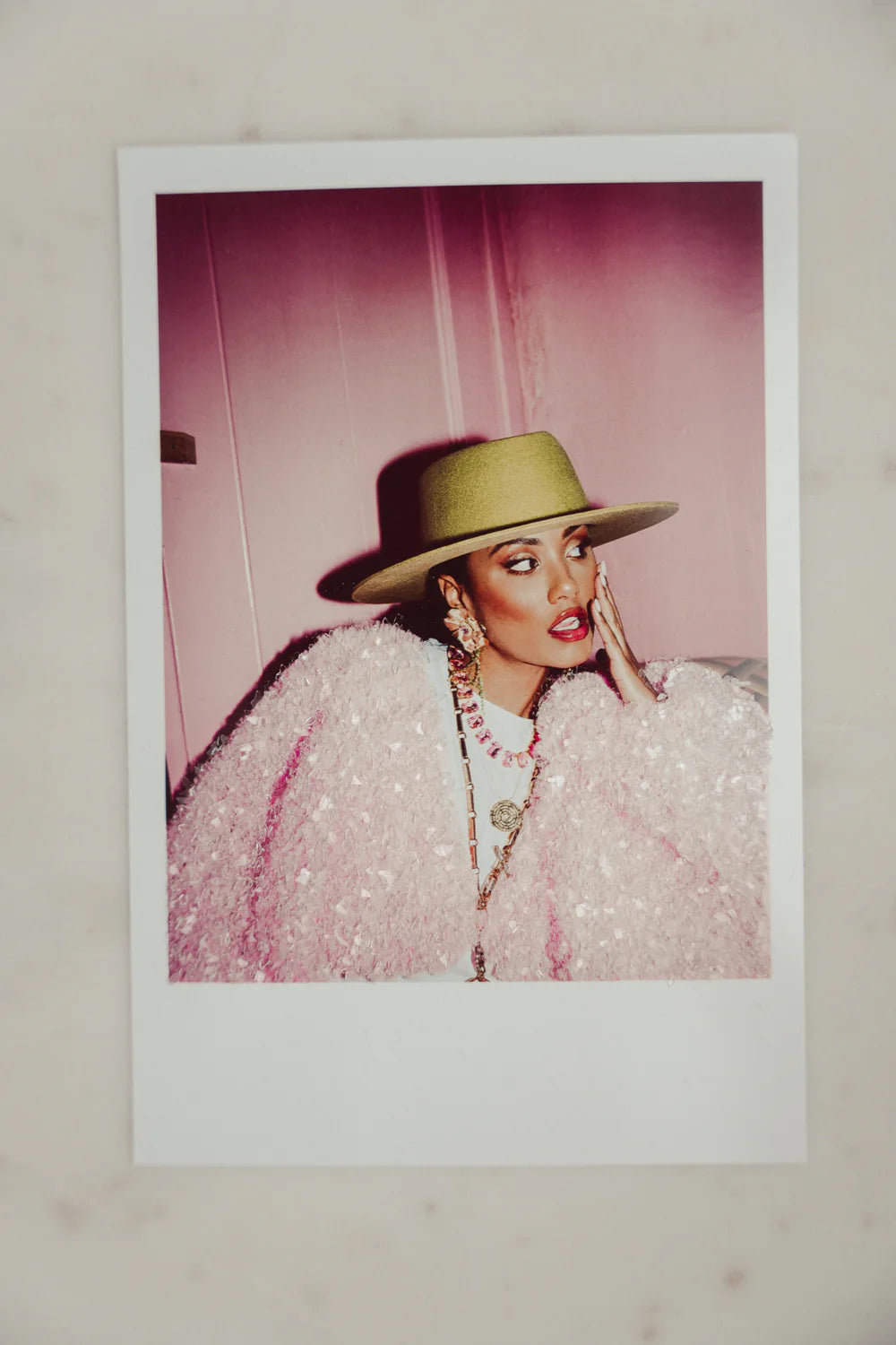 Polaroid inspired glossy Glitter print 10x15