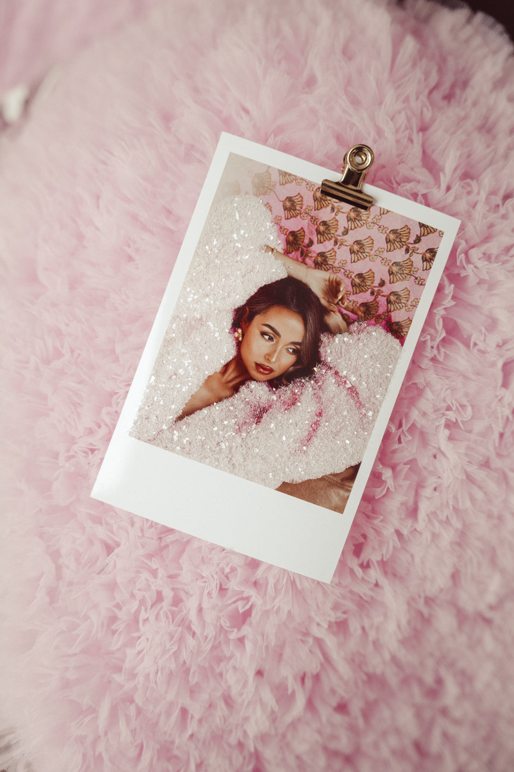 Polaroid inspired glossy Glitter print 10x15